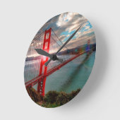 Golden Gate Bridge met Sun Shining through. Ronde Klok (Hoek)
