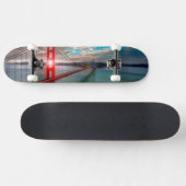 Golden Gate Bridge met Sun Shining through. Skateboard (Horizontaal)