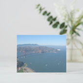 Golden Gate Bridge met Zeppelin Briefkaart (Staand voorkant)