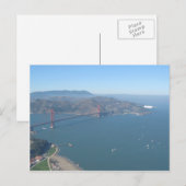 Golden Gate Bridge met Zeppelin Briefkaart (Voorkant / Achterkant)