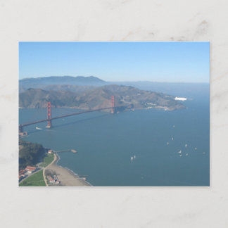 Golden Gate Bridge met Zeppelin Briefkaart