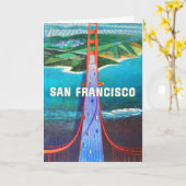 Golden Gate Bridge Note Kaart (Gele Bloem)