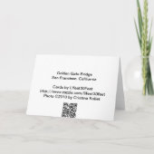 Golden gate bridge Notecard 2 Kaart (Achterkant)