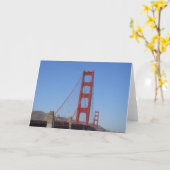 Golden gate bridge Notecard 2 Kaart (Gele Bloem)