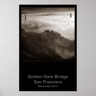 Golden Gate Bridge november 2014 #1 Poster