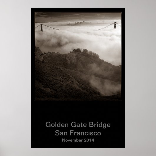Golden Gate Bridge november 2014 #1 Poster (Voorkant)