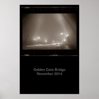 Golden Gate Bridge November 2014 Poster quer