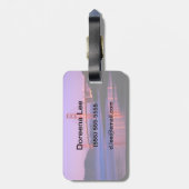 Golden Gate Bridge op Baker Beach bij zonsondergan Bagagelabel (Achterkant verticaal)