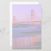 Golden Gate Bridge op Baker Beach bij zonsondergan Briefpapier (Voorkant / Achterkant)