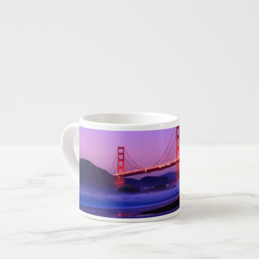Golden Gate Bridge op Baker Beach bij zonsondergan Espresso Kop (Links)