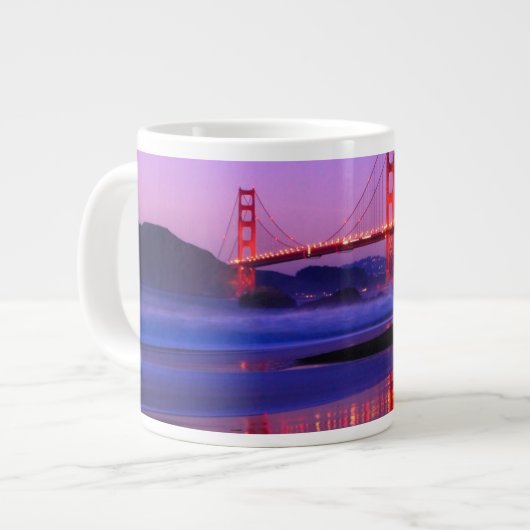 Golden Gate Bridge op Baker Beach bij zonsondergan Grote Koffiekop (Links)