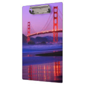 Golden Gate Bridge op Baker Beach bij zonsondergan Klembord (Links)