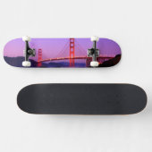 Golden Gate Bridge op Baker Beach bij zonsondergan Skateboard (Horizontaal)