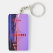 Golden Gate Bridge op Baker Beach bij zonsondergan Sleutelhanger (achterkant)