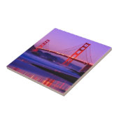 Golden Gate Bridge op Baker Beach bij zonsondergan Tegeltje (Zijkant)