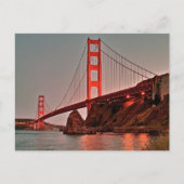 Golden Gate Bridge op Sun Down Briefkaart (Voorkant)