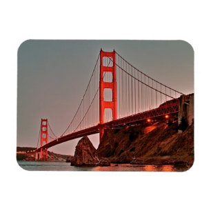 Golden Gate Bridge op Sun Down Magneet