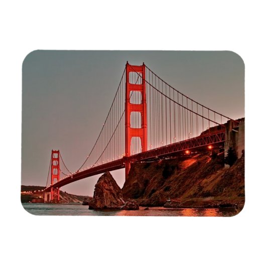 Golden Gate Bridge op Sun Down Magneet (Horizontaal)