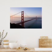 Golden Gate Bridge op Sunrise print/poster Poster (Keuken)