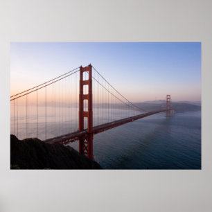 Golden Gate Bridge op Sunrise print/poster Poster