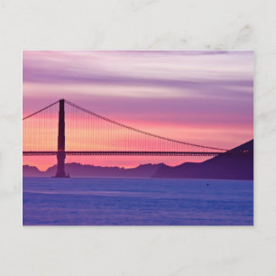 Golden Gate Bridge op Sunset Briefkaart