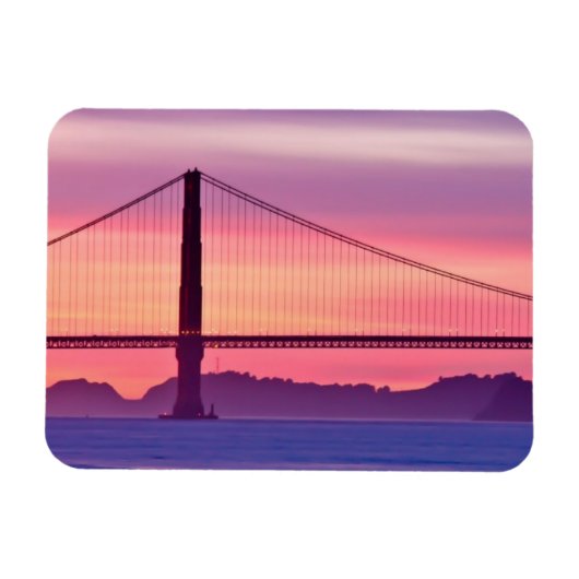 Golden Gate Bridge op Sunset Magneet (Horizontaal)