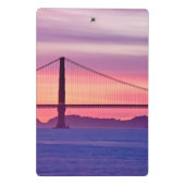 Golden Gate Bridge op Sunset Mini Klembord (Achterkant)