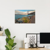 Golden Gate Bridge op Sunset Poster (Thuiskantoor)