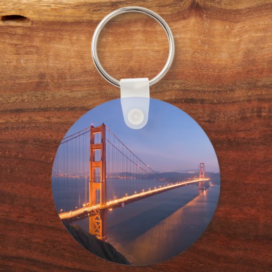 Golden Gate Bridge op Sunset sleutelhanger (Voorkant)