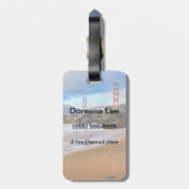 Golden Gate Bridge op zonsondergang Bagagelabel (Achterkant verticaal)