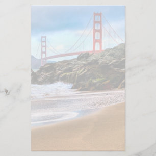 Golden Gate Bridge op zonsondergang Briefpapier
