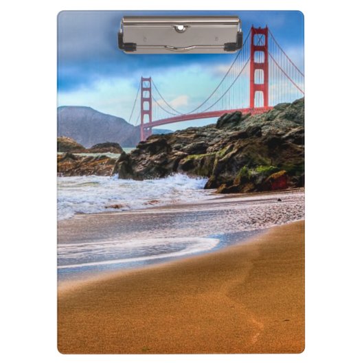 Golden Gate Bridge op zonsondergang Klembord (Voorkant)