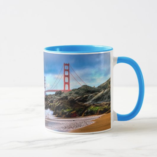 Golden Gate Bridge op zonsondergang Mok (Rechts)