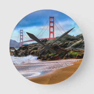 Golden Gate Bridge op zonsondergang Ronde Klok