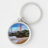Golden Gate Bridge op zonsondergang Sleutelhanger (Voorkant)