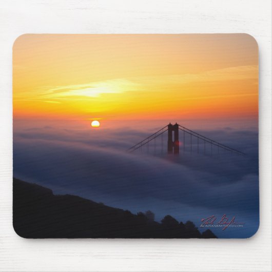 Golden Gate Bridge op zonsopgang Muismat (Voorkant)