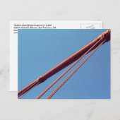 Golden Gate Bridge-ophangingskabel Briefkaart (Voorkant / Achterkant)