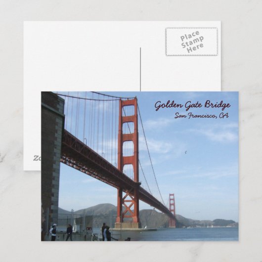 Golden Gate Bridge - overdag Briefkaart (Voorkant / Achterkant)