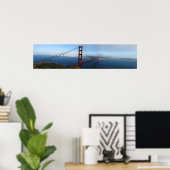Golden Gate Bridge Panorama Poster (Thuiskantoor)