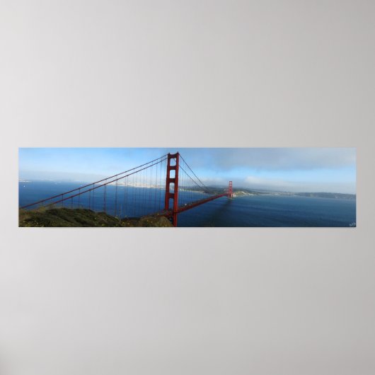 Golden Gate Bridge Panorama Poster (Voorkant)