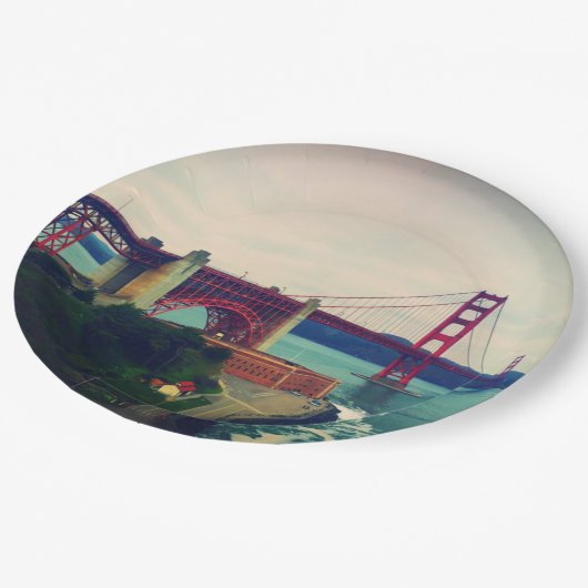 Golden Gate Bridge Papieren Bordje (Gekanteld)