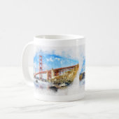 Golden Gate Bridge pastel in San Francisco Koffiemok (Voorkant links)