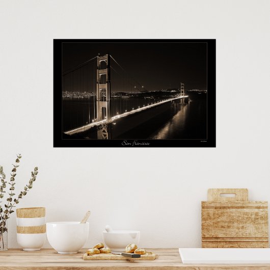 Golden Gate Bridge Poster (Keuken)