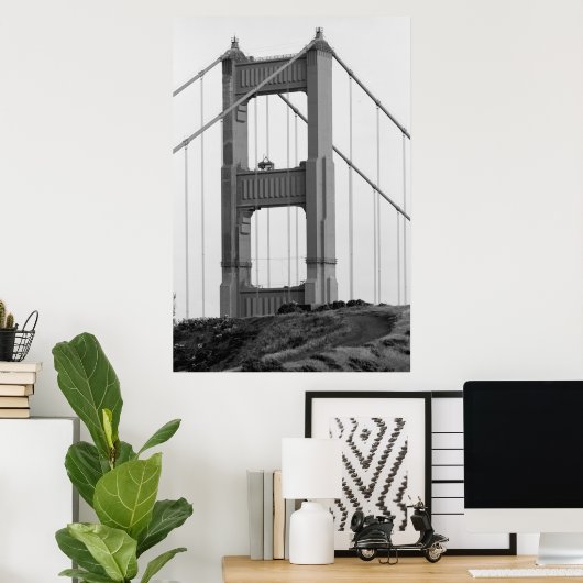 Golden Gate Bridge Poster (Thuiskantoor)