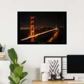 Golden Gate Bridge Poster (Thuiskantoor)