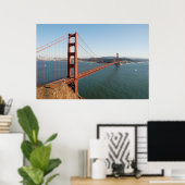 Golden Gate Bridge Poster (Thuiskantoor)