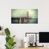 Golden Gate Bridge Poster (Thuiskantoor)