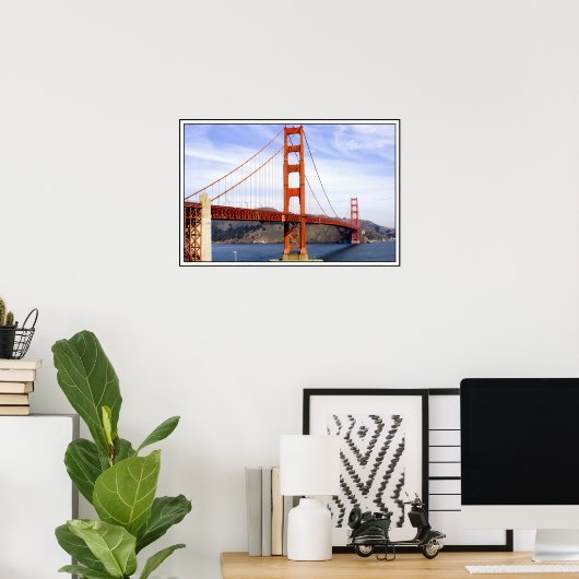 Golden Gate Bridge Poster (Thuiskantoor)