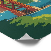 Golden Gate Bridge Poster | San Francisco Vintage (Hoek)