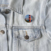 Golden Gate Bridge Ronde Button 3,2 Cm (In situ)